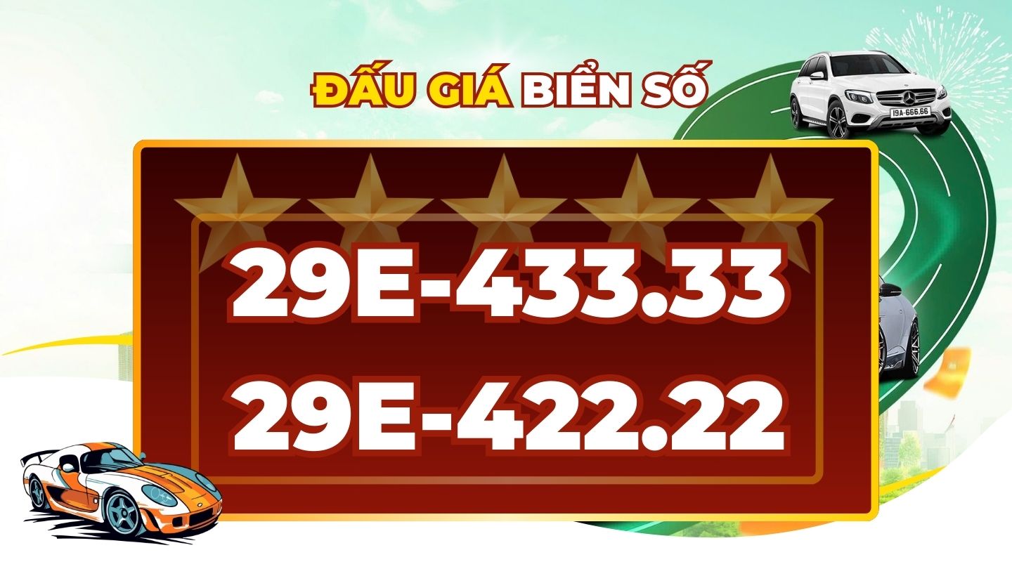 A pair of billion-dollar car license plates available in the auction on December 17