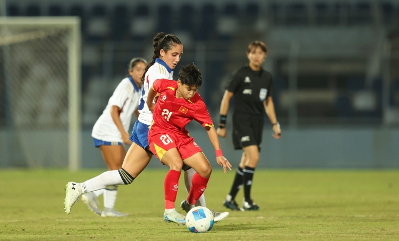 The Vietnamese women's team will meet the Philippines in the 33rd SEA Games final. Photo: Minh Dan