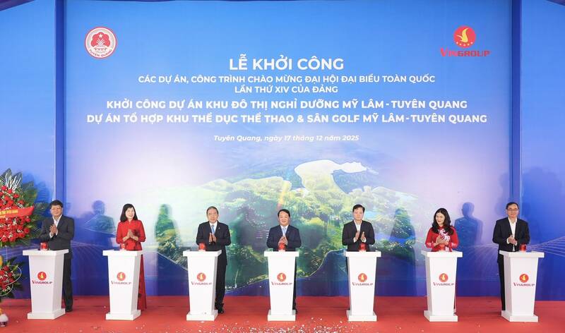 Starting construction of My Lam Resort Urban Area Project. Photo: Viet Bac