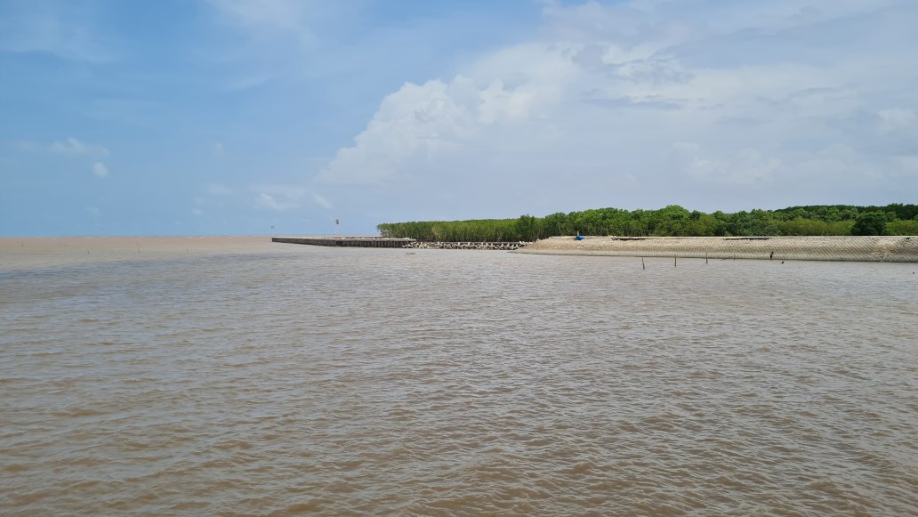Mot doan ke bo bien dong Bac Lieu, tinh Ca Mau. Anh: Nhat Ho