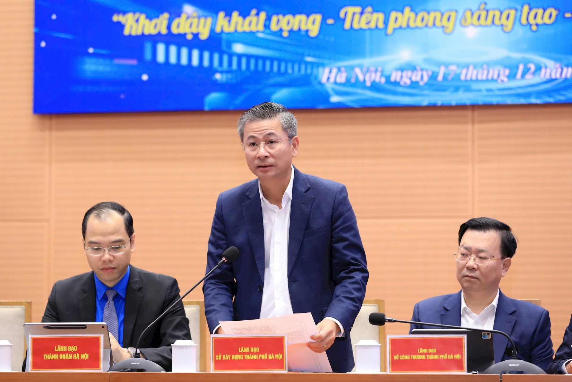 Giam doc So Xay dung Ha Noi Nguyen Phi Thuong noi ve viec di doi cac truong dai hoc. Anh: Viet Thanh