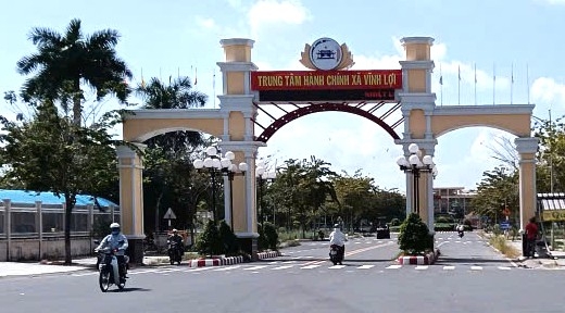 Khu hanh chinh huyen Vinh Loi, Bac Lieu nay la xa Vinh Loi, tinh Ca Mau duoc thanh tra xac dinh du an cham tien do, chua phe duyet dieu chinh du an. Anh: Nhat Ho