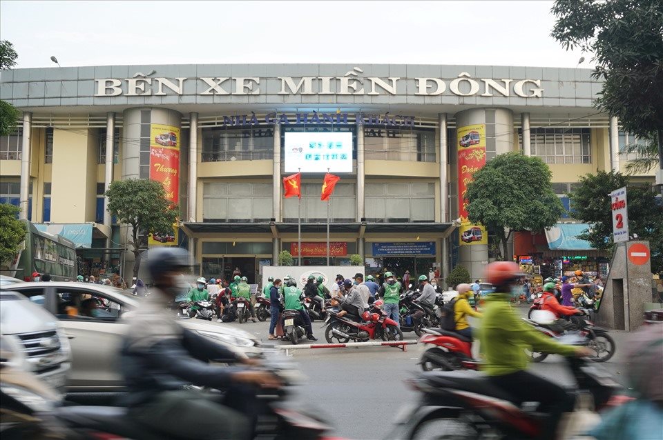 Ben xe Mien Dong cu trong noi do TPHCM.  Anh: Minh Quan