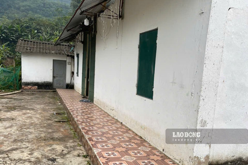 Ngôi nhà nhỏ hiện nay chỉ còn người mẹ già của Vàng Văn Ánh sinh sống tại thôn Cù Hà, xã Gia Phú. Ảnh: Đinh Đại 