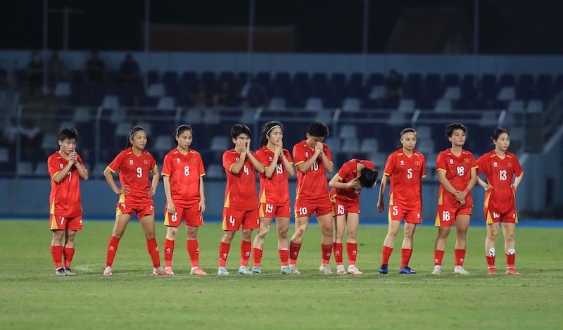 The Vietnamese women's team will meet the Philippines in the 33rd SEA Games final. Photo: Minh Dan