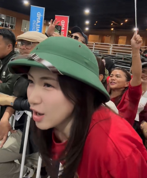 Hoa Minzy co vu tuyen Viet Nam tai SEA Games 33. Anh: Cat tu video.