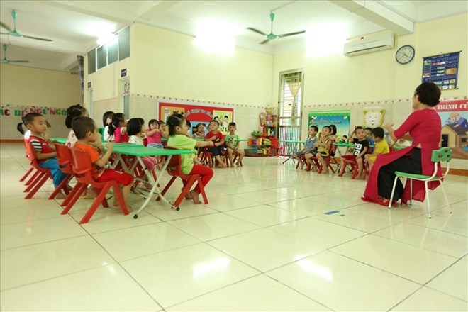 The Government approved the Project to enhance foreign language teaching and learning, including pilot content for preschool children to get acquainted with Chinese, Japanese, and Korean. Photo: Hai Nguyen.