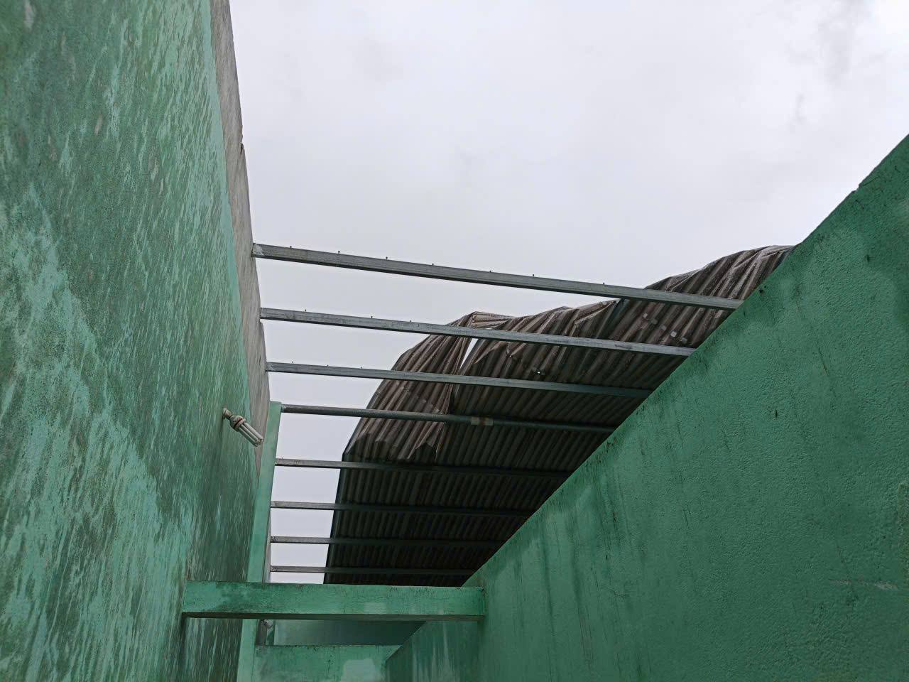 The tornado swept through a residential area in Da Nang. Photo: Quang Phu