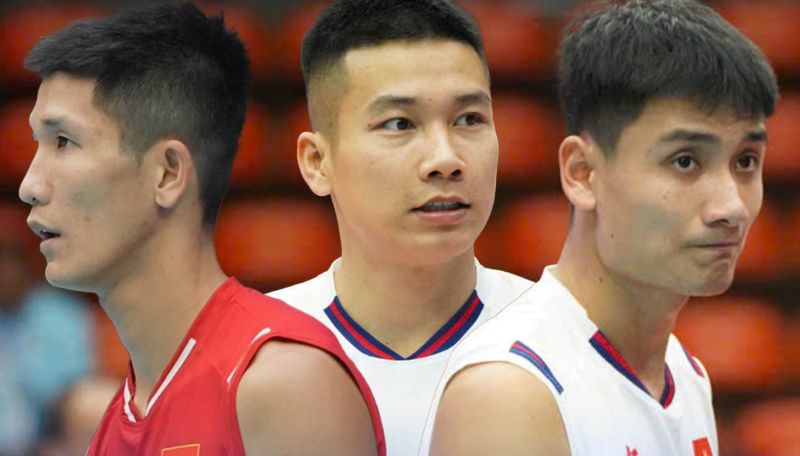 Tuyen bong chuyen nam Viet Nam cham tran Indonesia o ban ket SEA Games 33. Anh: Bong chuyen Viet Nam