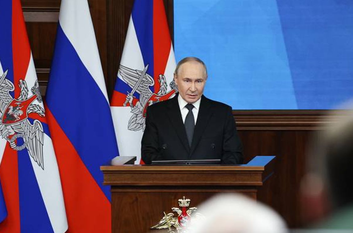 Russian President Vladimir Putin speaks on December 17. Photo: TASS