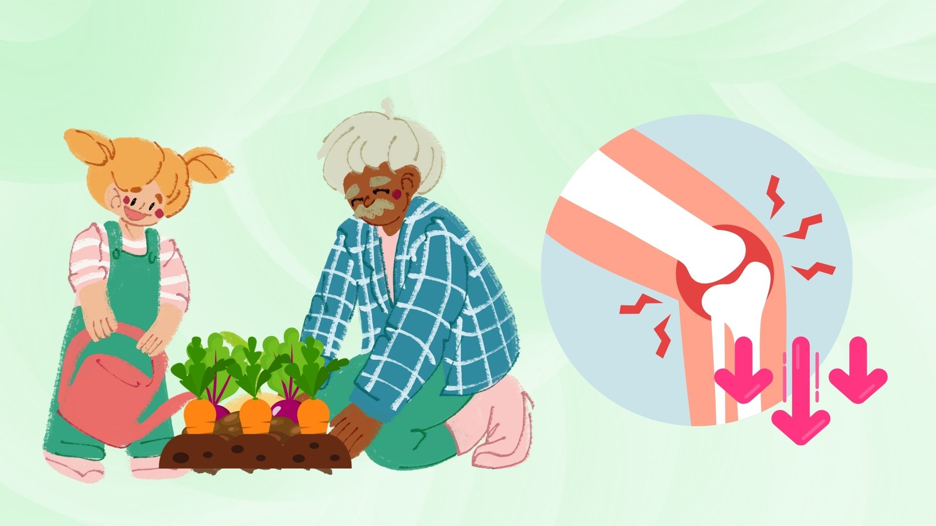 高齢者が膝関節炎のリスクを減らすのに役立つおもちゃ.