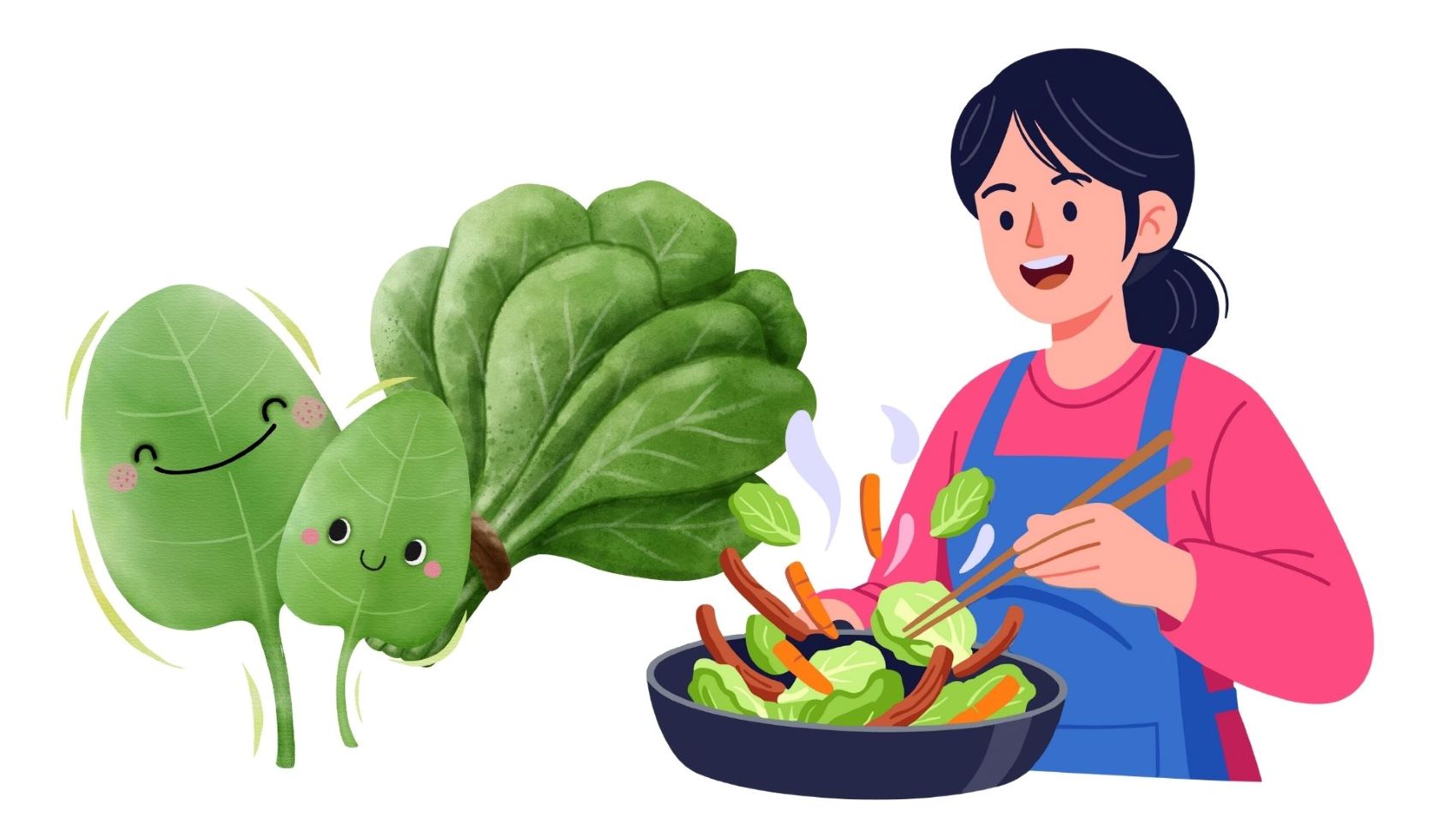 キャベツを茹でると、体が鉄分をよりよく吸収し、健康に多くの利点をもたらします。イラスト:Thanh Thanh