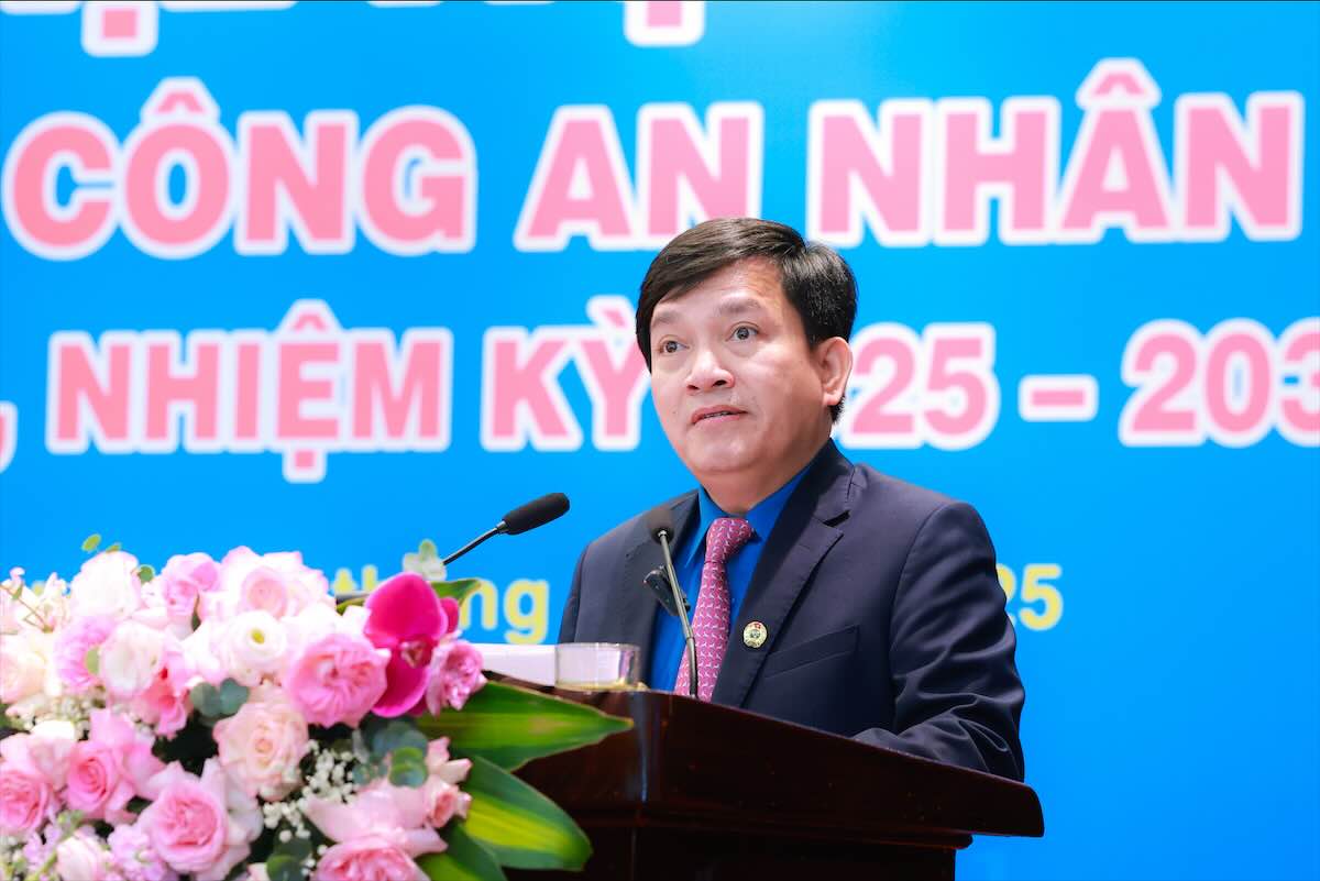 Ong Nguyen Xuan Hung – Pho Chu tich Tong Lien doan Lao dong Viet Nam cho rang, nhiem ky qua, CD CAND da tap trung thuc hien tot chuc nang dai dien, bao ve quyen va loi ich hop phap, chinh dang cua doan vien, nguoi lao dong. Anh: Hai Nguyen