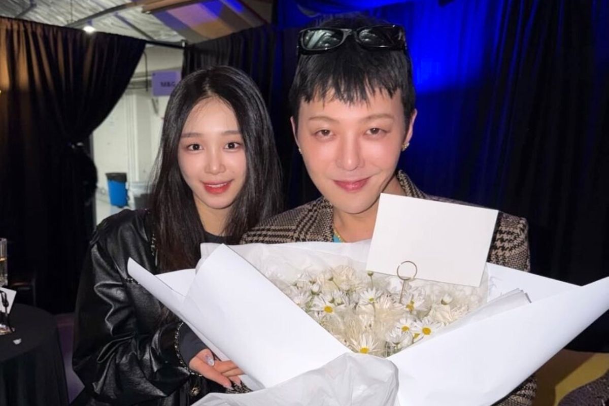 Lee Joo Young y G-Dragon (Big Bang). Foto: Lotte