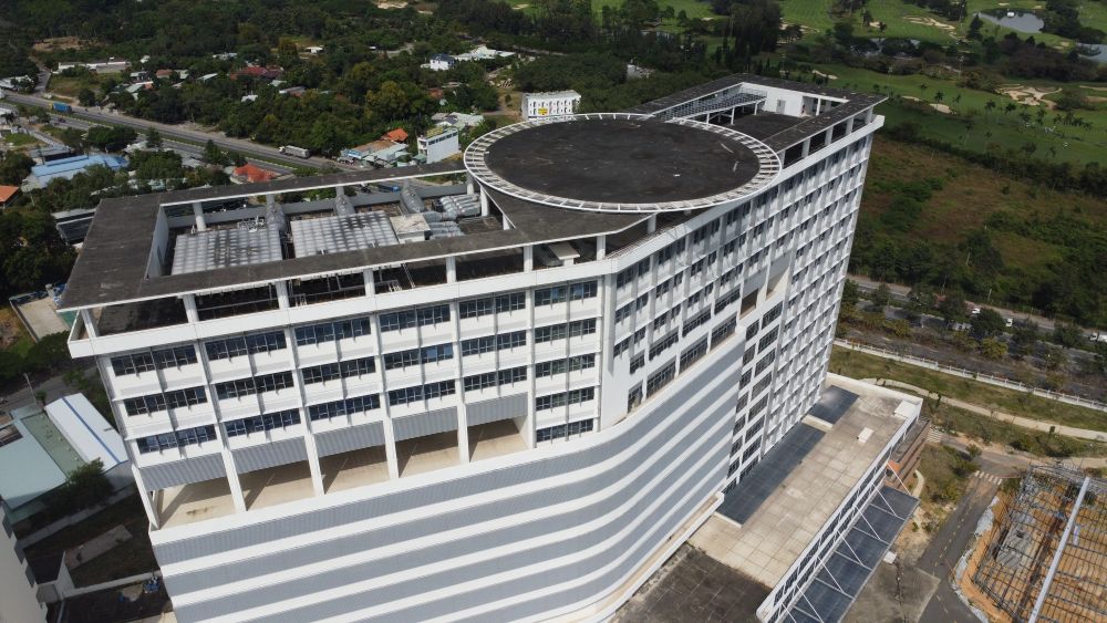 Bai dap truc thang duoc thiet ke cho nhung truong hop khan cap, dac biet cua benh vien. Anh: Dinh Trong