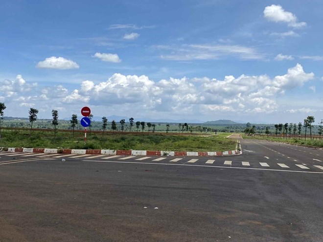 Outside the Nam Pleiku Industrial Park project. Photo: Thanh Tuan