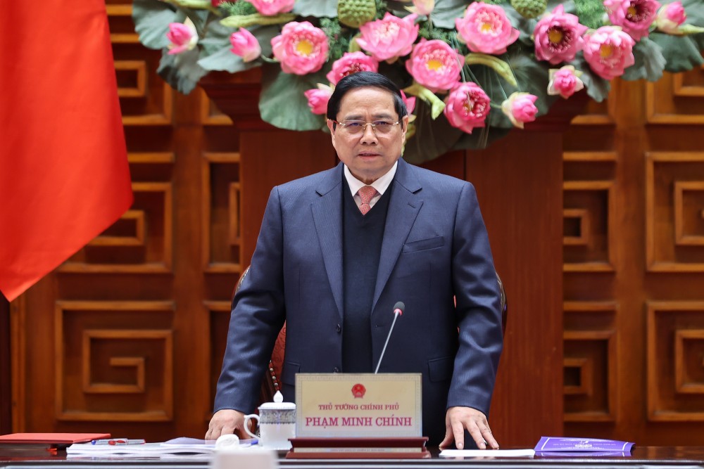 Politburo member and Prime Minister Pham Minh Chinh is the Head of the Steering Committee on macroeconomic management and operation. Photo: VGP/Nhat Bac.