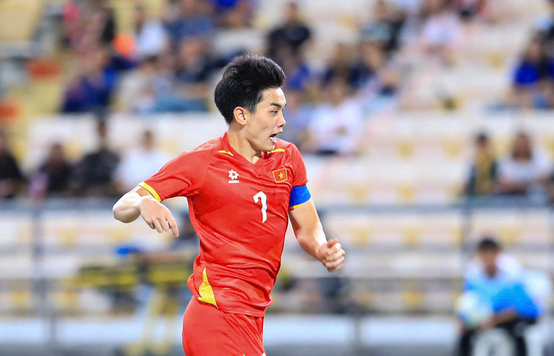 Player Nguyen Dinh Bac. Photo: Minh Dan