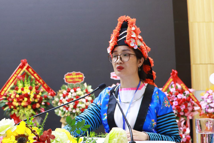 Ms. Vu Thi Mai Dinh - Secretary of Lai Chau Provincial Youth Union. Photo: Lai Chau Provincial People's Committee