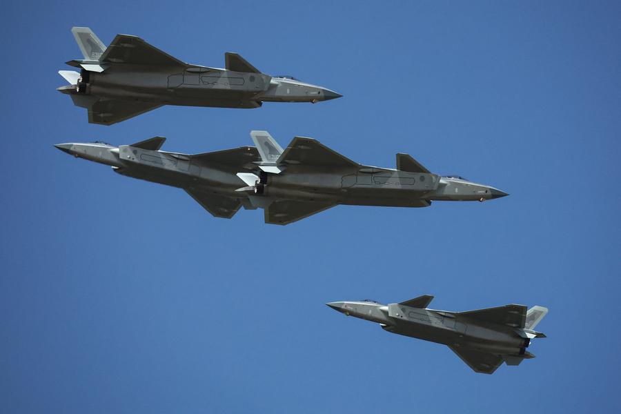 A J-20 fighter jet of the Chinese Air Force. Photo: Xinhua