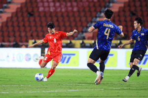 U22 Vietnam will face U22 Thailand in the 33rd SEA Games final. Photo: Minh Dan