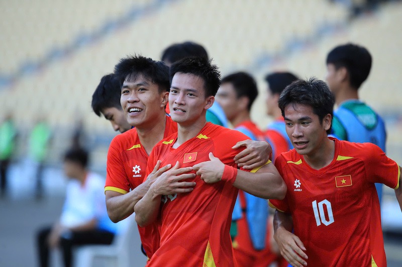 U22 Vietnam will face U22 Thailand in the 33rd SEA Games final. Photo: Minh Dan