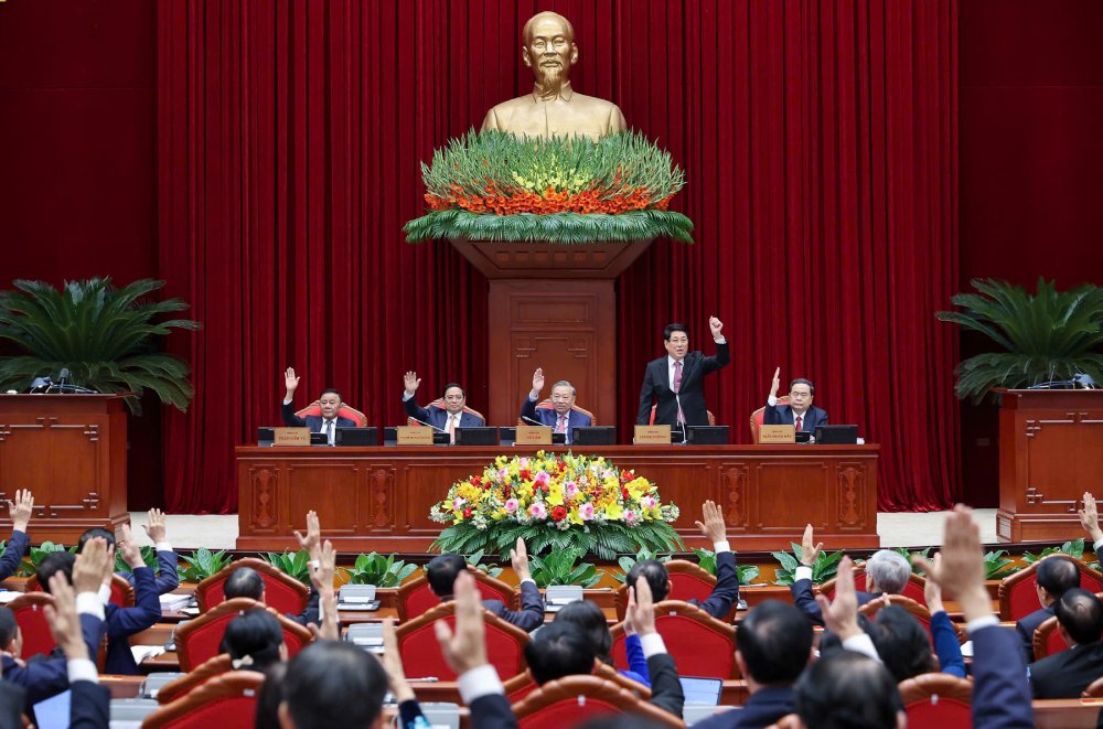 The 15th Party Central Committee Conference, term XIII, opened in Hanoi on the morning of December 22. Photo: Nhat Bac