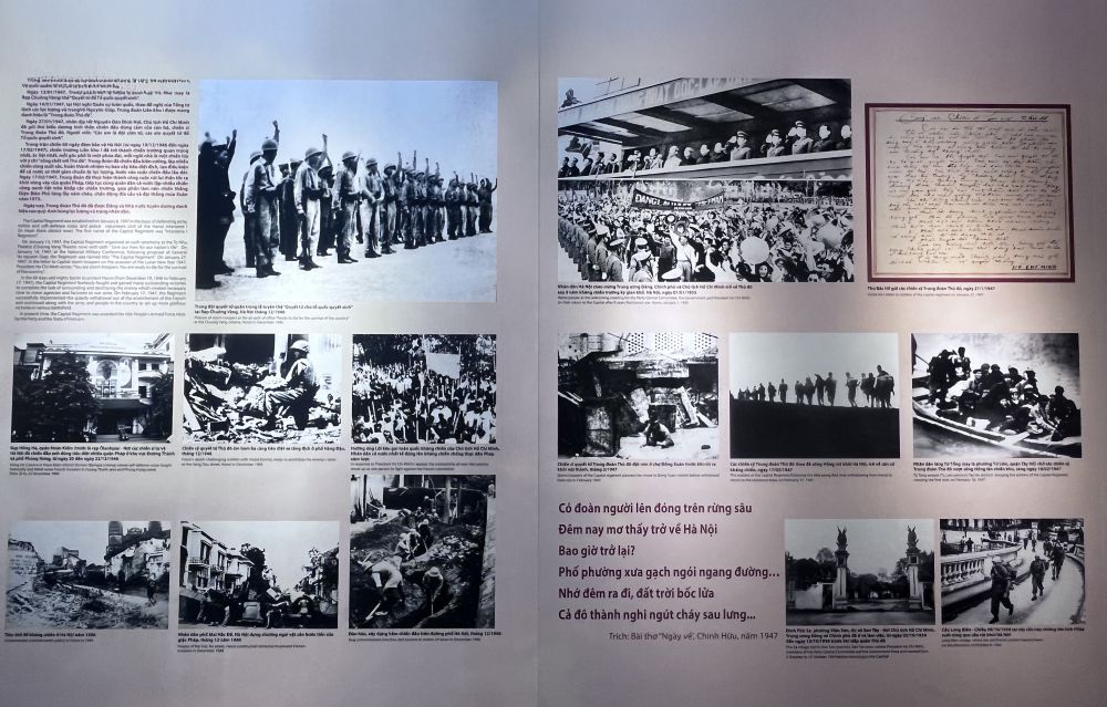 Mot goc cua chu de “Ha Noi, nhung ngay nong bong - To quoc lam nguy“. Anh: Viet Van