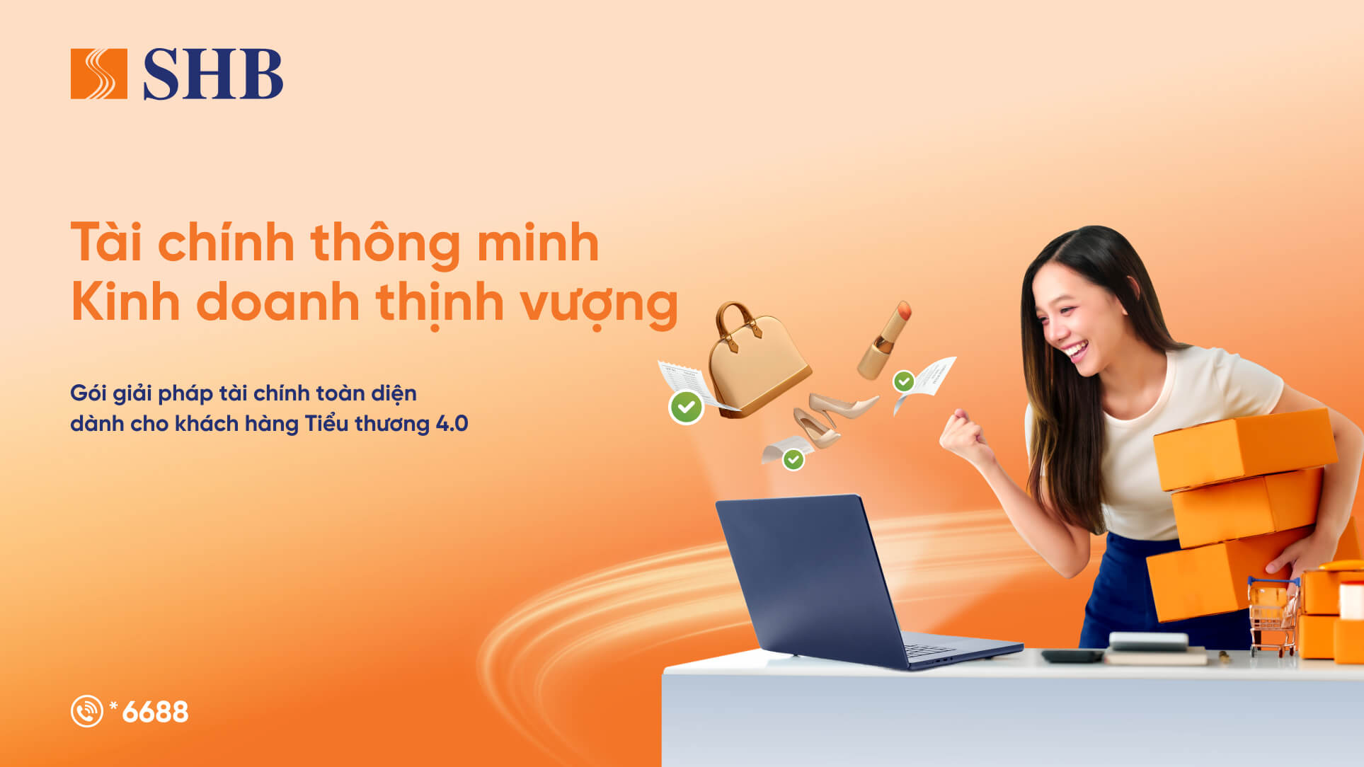 Tai chinh thong minh cho tieu thuong 4.0. Anh: SHB