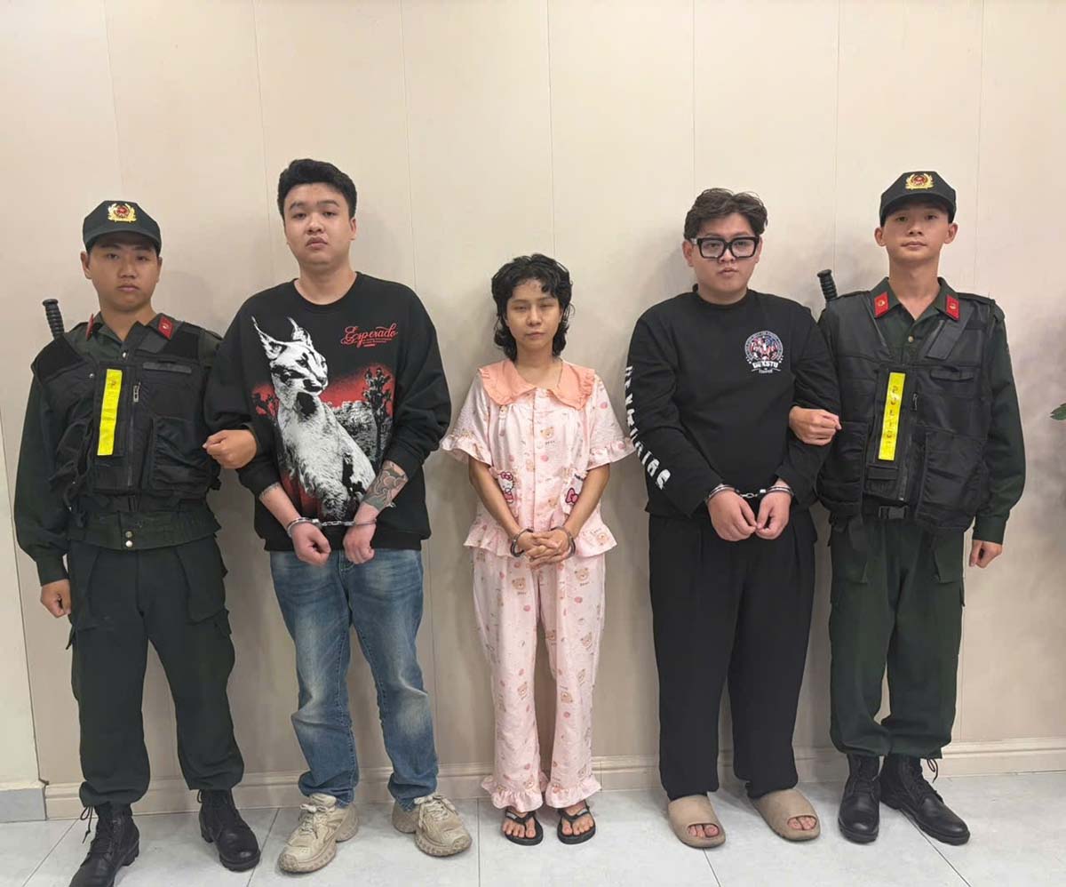 Ho Chi Minh City Police have initiated a case and arrested 3 defendants in the illegal trading ring of N2O gas. Photo: Provided by the police
