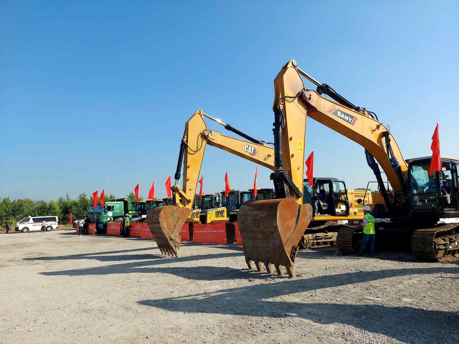 May moc tai cong truong du an Metro Ben Thanh - Can Gio. Anh: Minh Quan