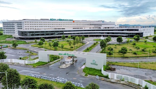 Overview of Bach Mai Hospital, Facility 2. Photo: Dieu Anh