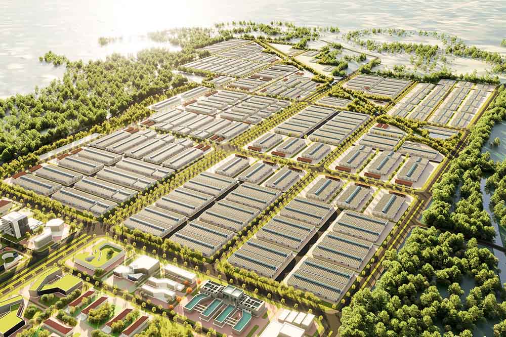 Vista del proyecto del Parque Industrial Hiep Thanh (fase 1) en Tay Ninh. Foto: Departamento de Cultura Deportes y Turismo de Tay Ninh