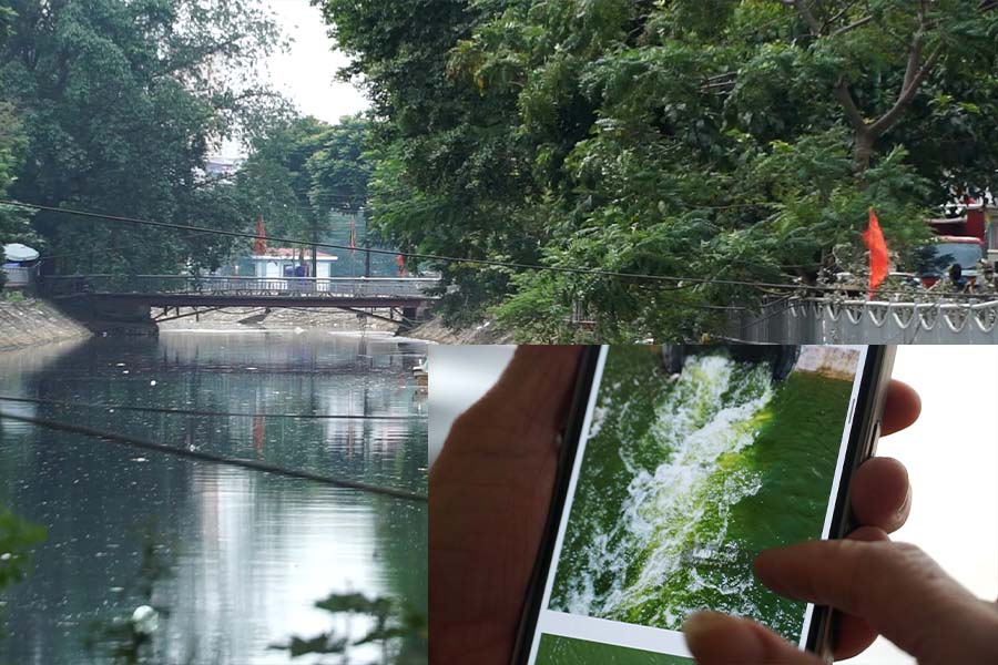 In the cycle of rapid urban development and industrialization, many rivers are struggling to cope with increasingly serious pollution pressure. Photo: Huu Vu