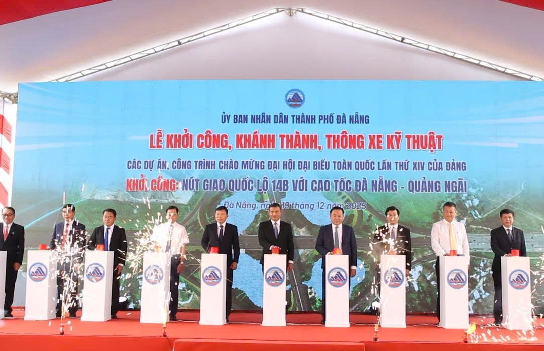National Highway 14B and Da Nang - Quang Ngai Expressway officially started construction.