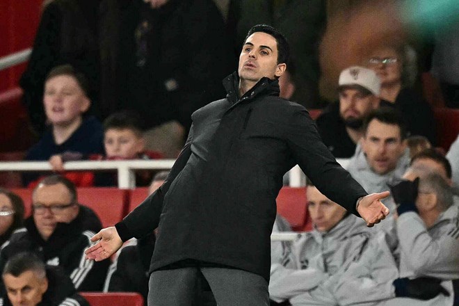 Mikel Arteta is having trouble with Arsenal's squad situation. Photo: AFP