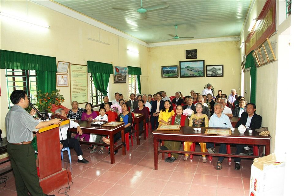 A celebration ceremony was held locally. Photo: Tran Quoc Thuong