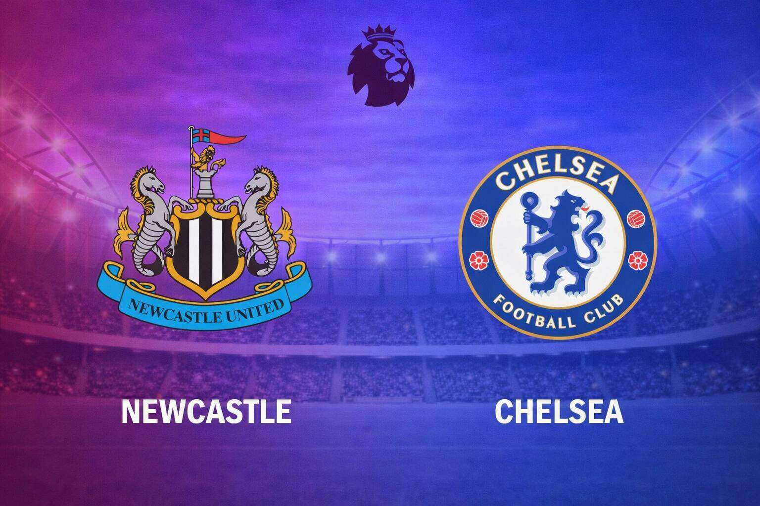 Newcastle vs Chelsea in the Premier League. Graphics: Dieu Anh