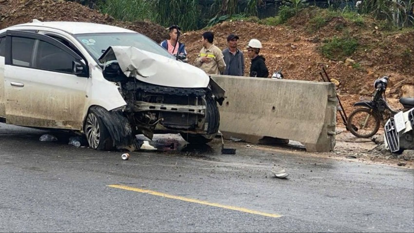 Scene of the accident. Photo: Nhat Hoang.