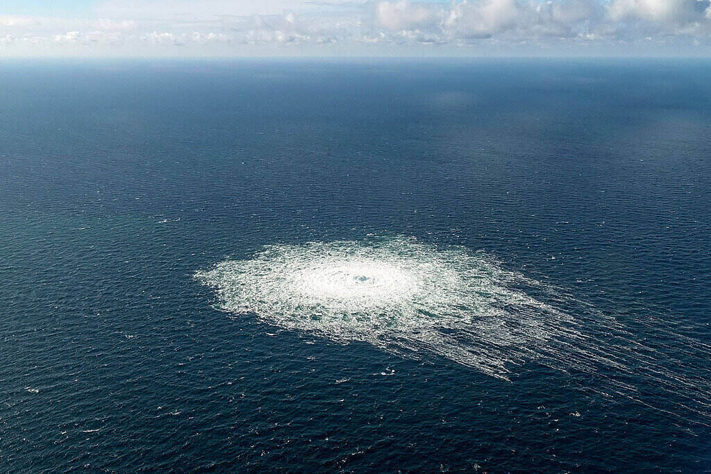 The Nord Stream explosion occurred in September 2022. Photo: Xinhua