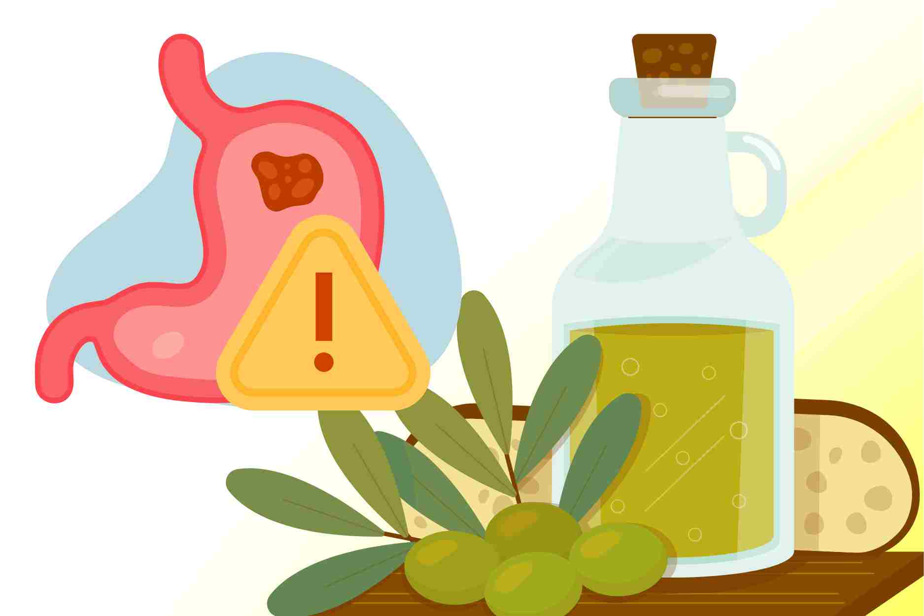 Notes when drinking olive oil on an empty stomach to avoid stomach damage