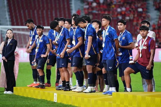 U22 Thailand lost to U22 Vietnam in the final of the 33rd SEA Games. Photo: FA Thailand