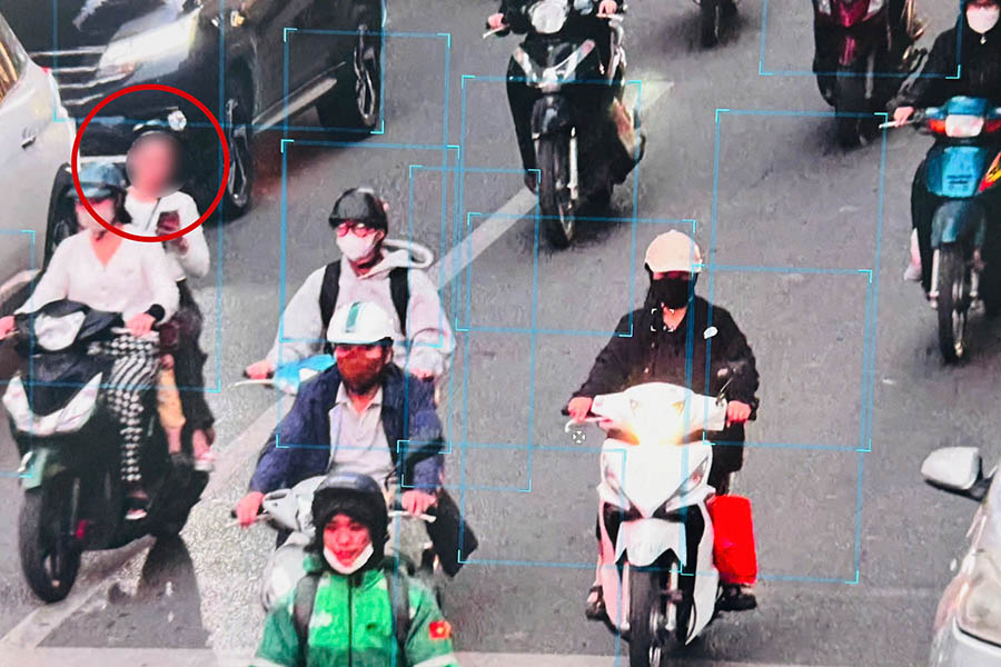 Camera AI phát hiện vi phạm. Ảnh: Tiến Ngô