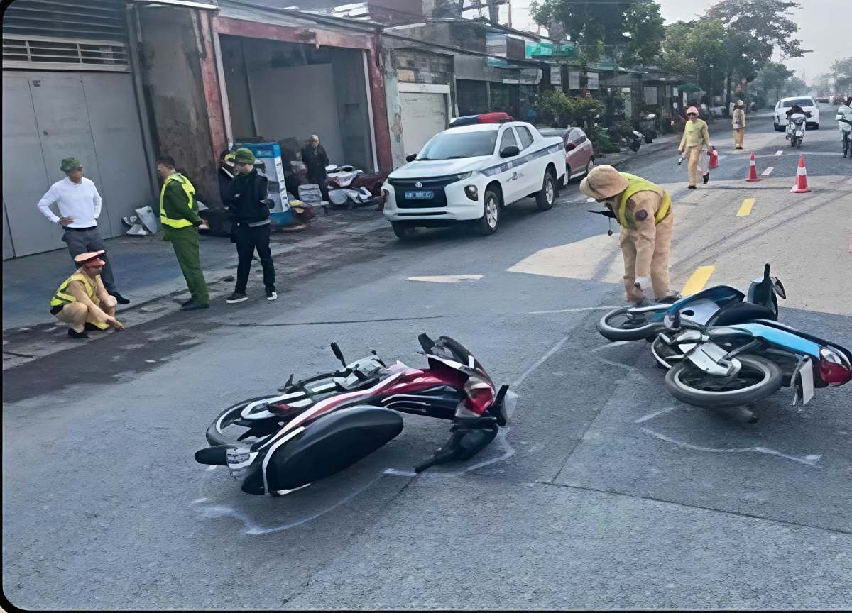 Before the accident. Photo: Hai Phong City Traffic Safety Committee