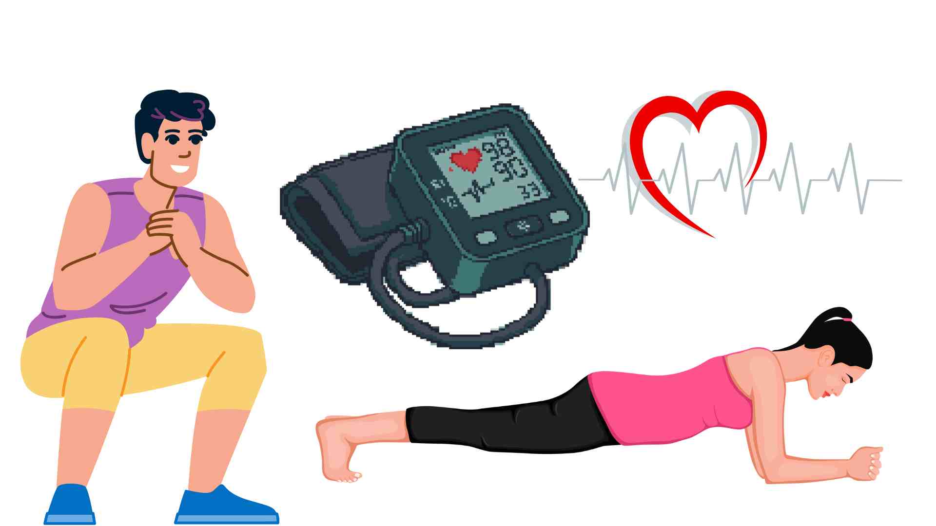 Some exercises can lower blood pressure. Graphics: Ha May