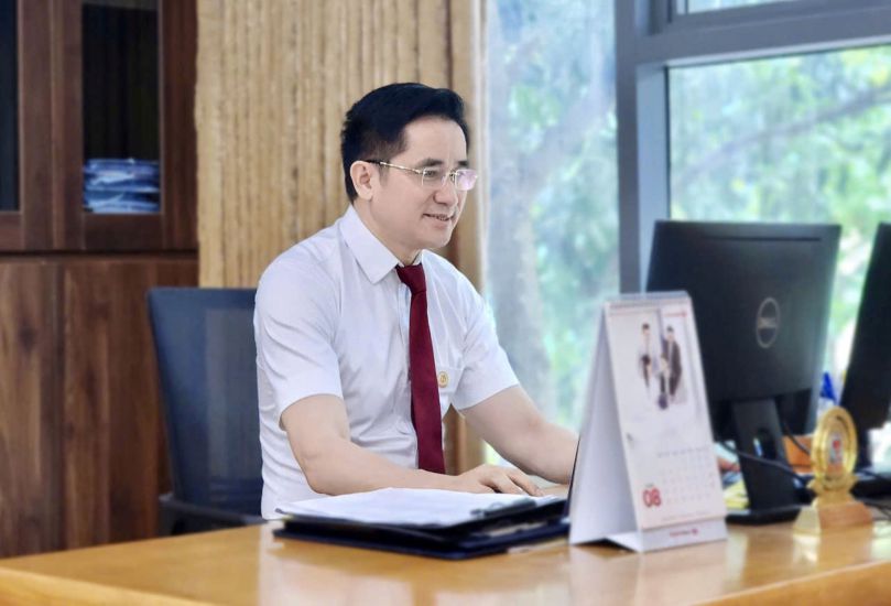 Nguyen Quoc Ca 씨 - 합륵 주식회사 노동조합 간부 (탄호아성). 사진: Quach Du