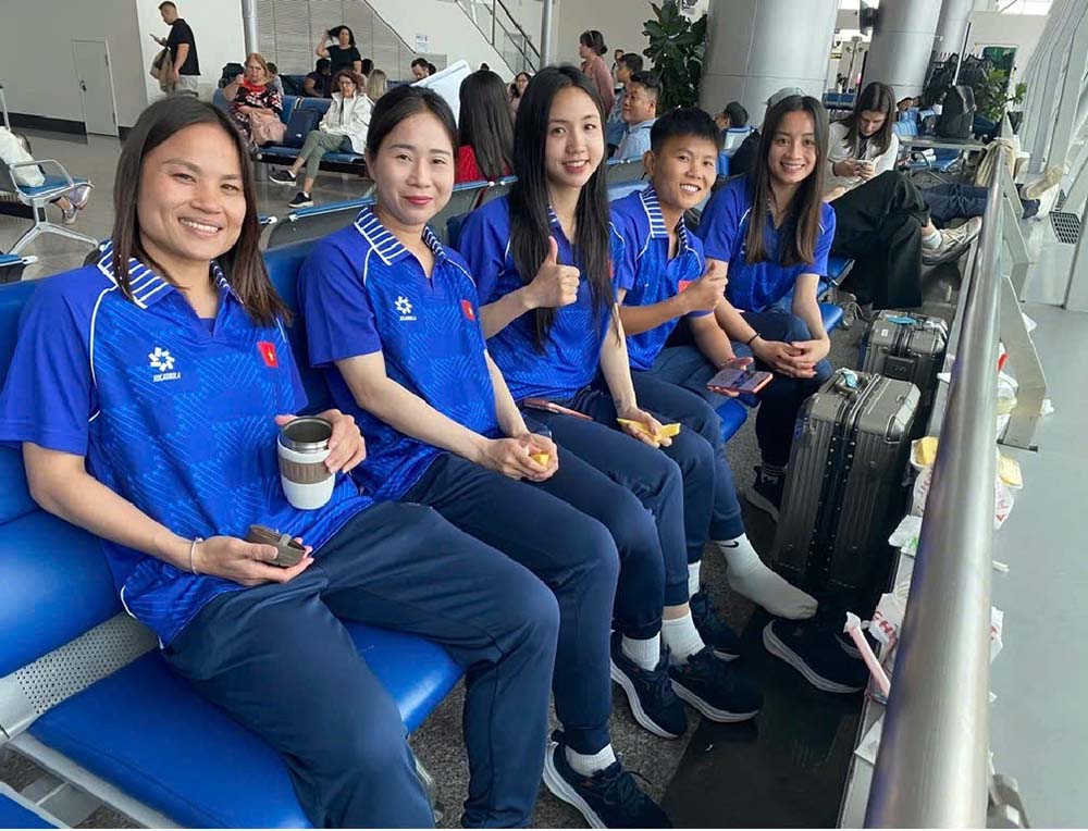 Tuyen nu Viet Nam giu tinh than thoai mai truoc ngay buoc vao chien dich bao ve huy chuong vang SEA Games. Anh: VFF