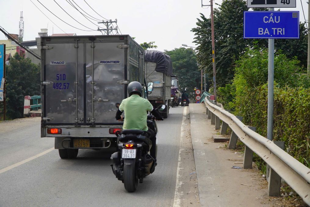Cau Ba Tri se duoc xay moi voi chieu rong khoang 30m, chieu dai hon 31m. Anh: Nguyen Chan