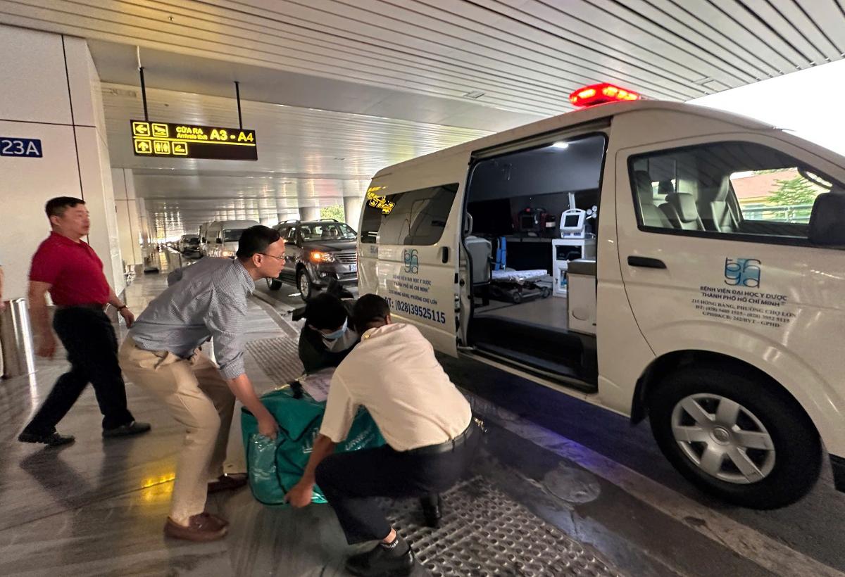 Trai tim duoc bao quan nghiem ngat va van chuyen hon 1.600 km ve TPHCM de kip thoi dua vao phong mo trong dieu kien toi uu. Anh: Benh vien cung cap