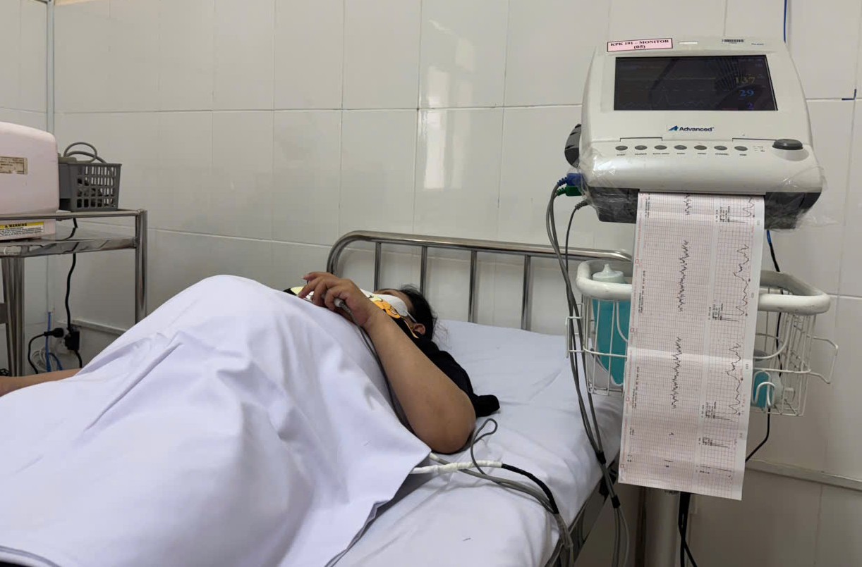 San phu duoc do tim thai tai Benh vien Tu Du co so 2. Anh: Hong Nhu